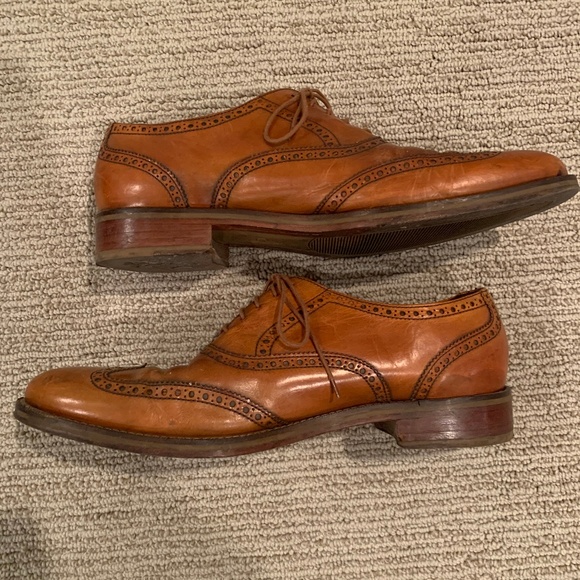 Tan Cole Haan Williams Wingtip Oxford SIZE 12
